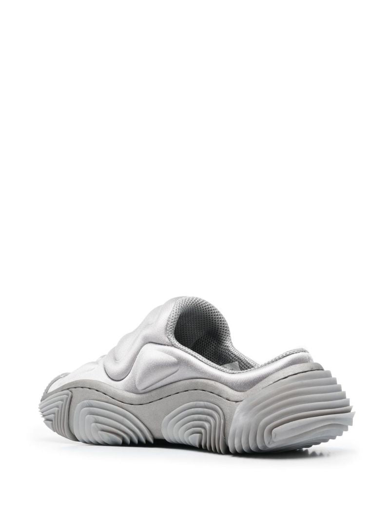 Grey Platform Mules