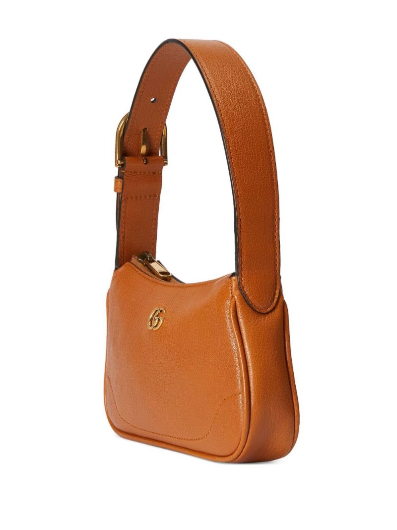 Brown Aphrodite Leather Shoulder Bag