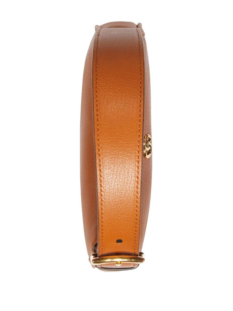 Brown Aphrodite Leather Shoulder Bag