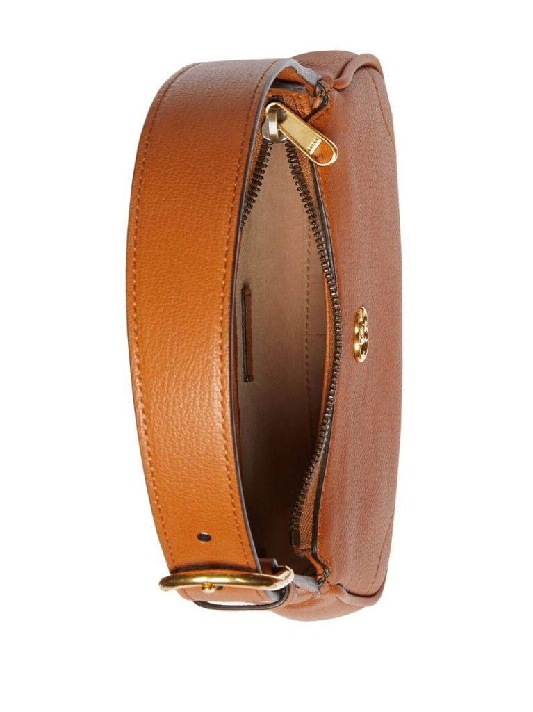 Brown Aphrodite Leather Shoulder Bag