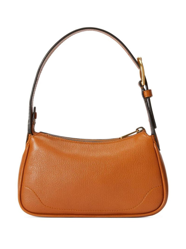 Brown Aphrodite Leather Shoulder Bag