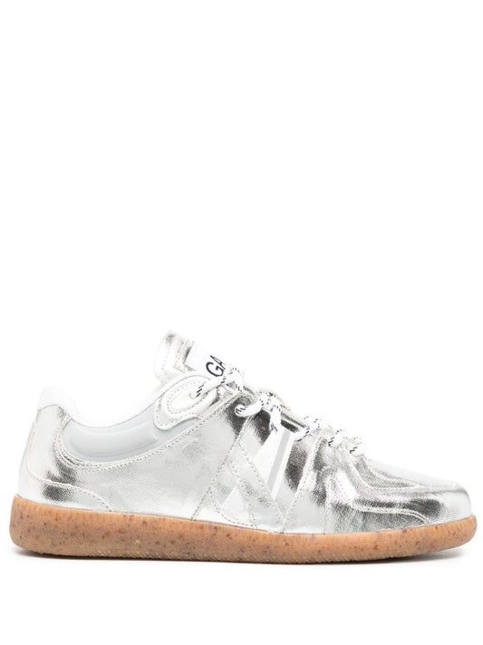 Silver Vegea Metallic Sneakers