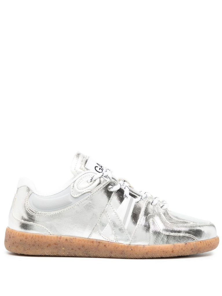 Silver Vegea Metallic Sneakers