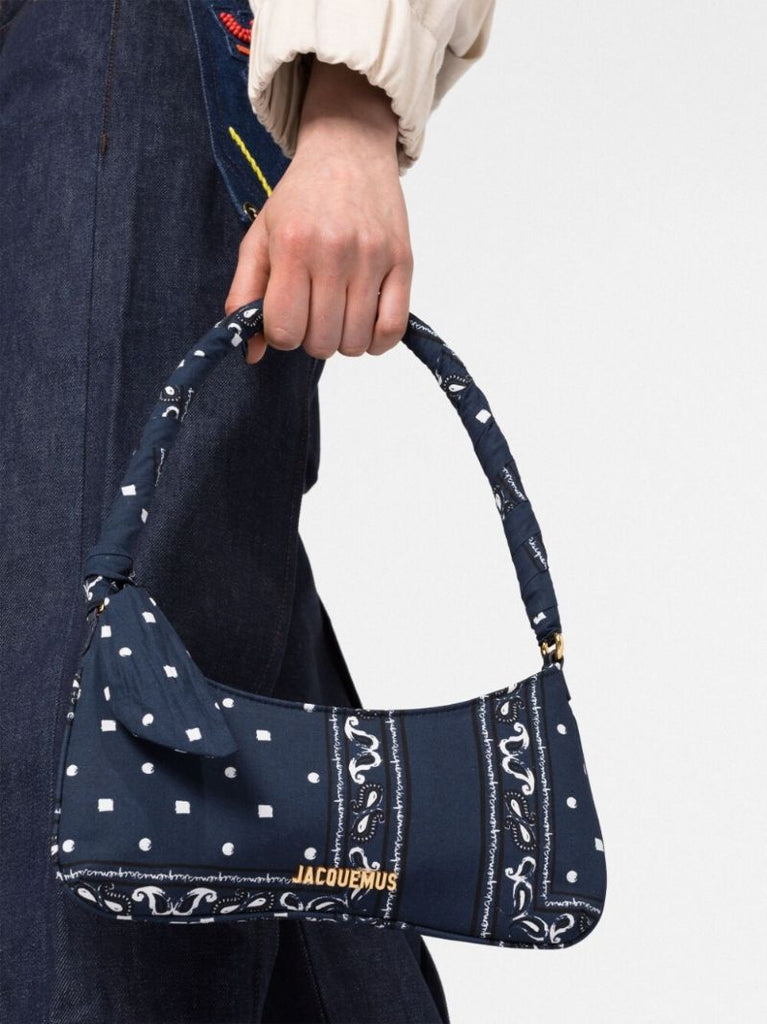 Blue Le Bisou Bandana Print Shoulder Bag