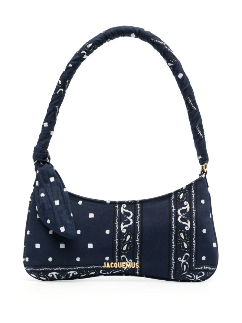 Blue Le Bisou Bandana Print Shoulder Bag