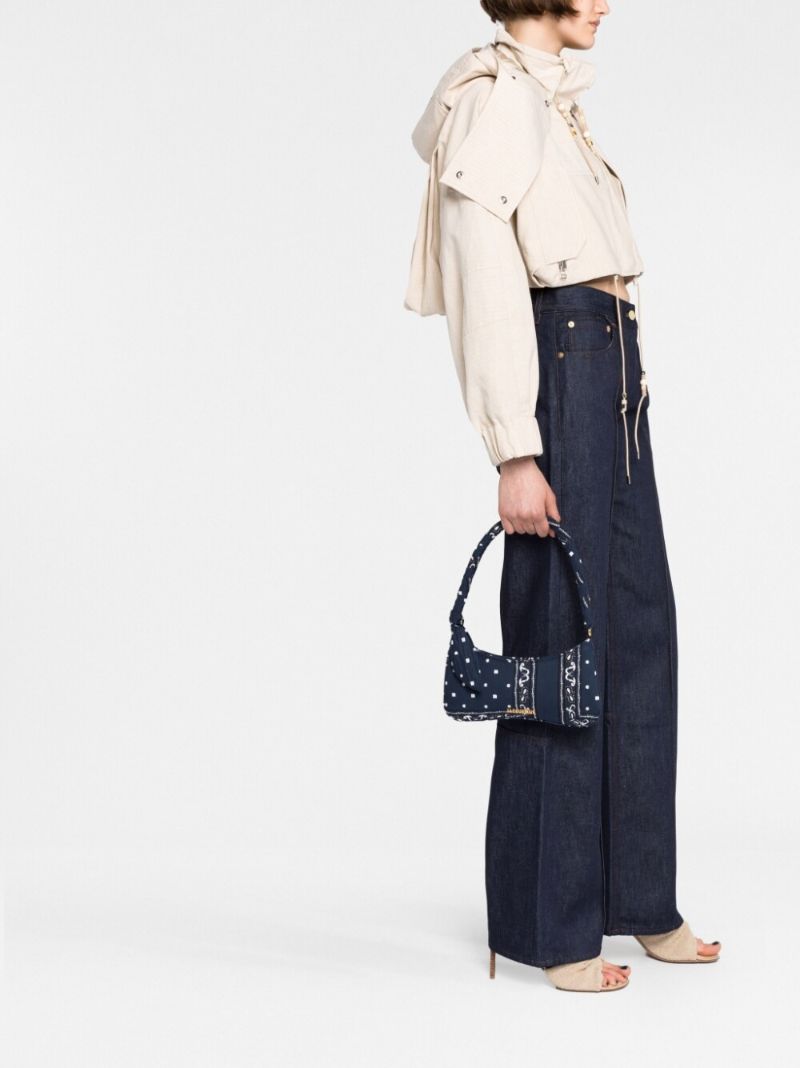 Blue Le Bisou Bandana Print Shoulder Bag