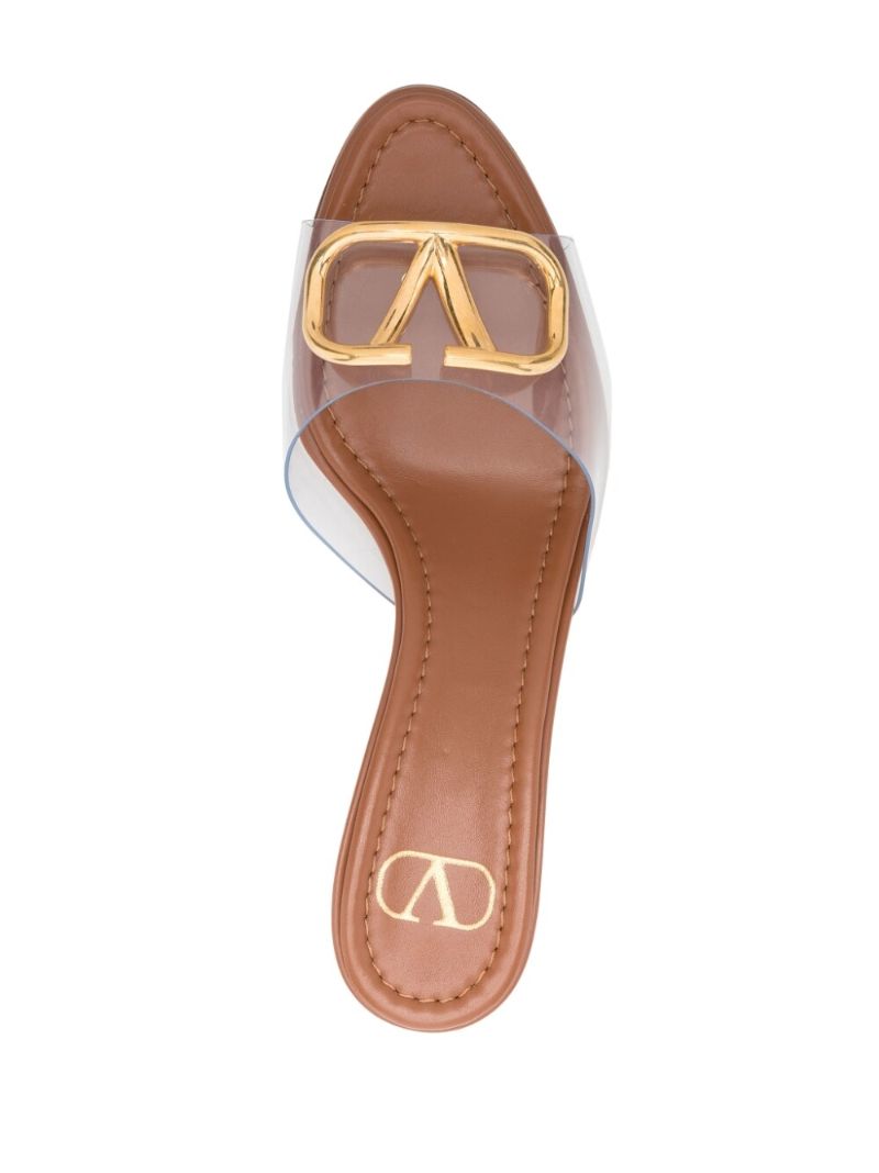 Brown Vlogo 70 Leather Mules