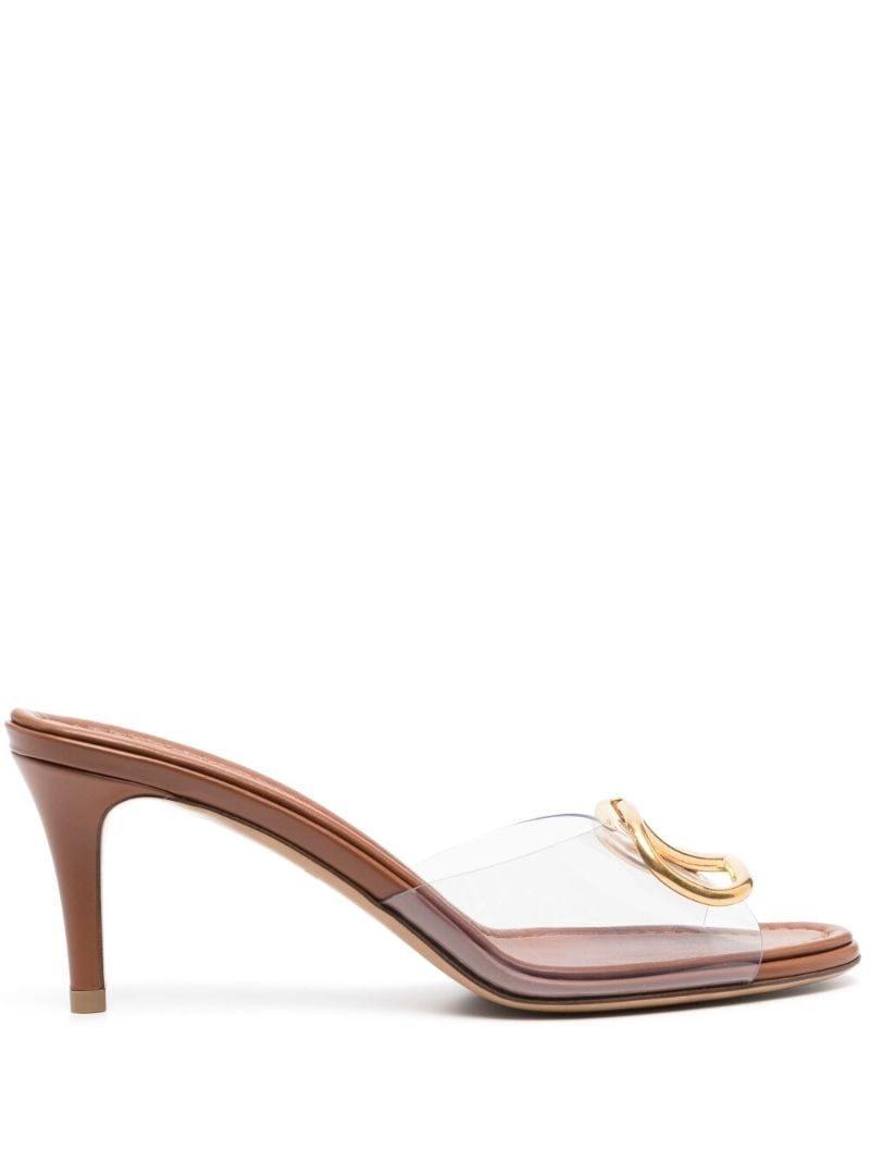 Brown Vlogo 70 Leather Mules