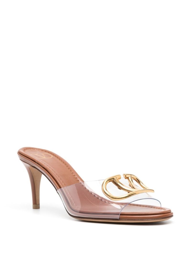 Brown Vlogo 70 Leather Mules