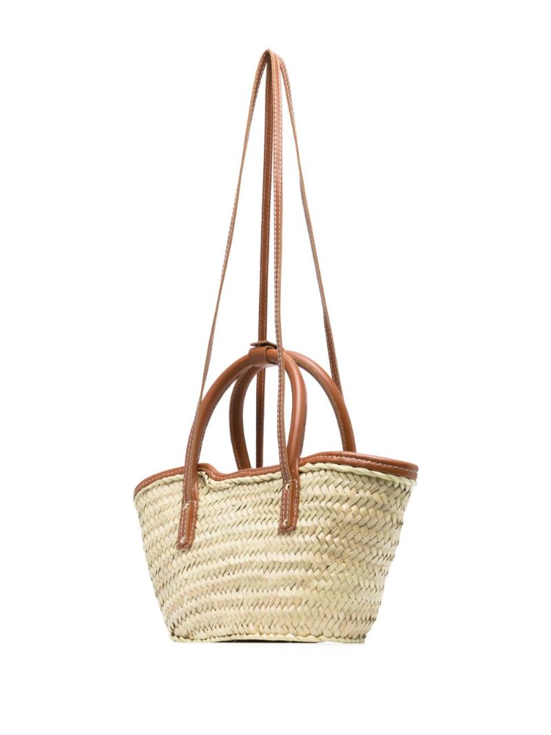 Brown Le Petit Panier Soli Basket Bag
