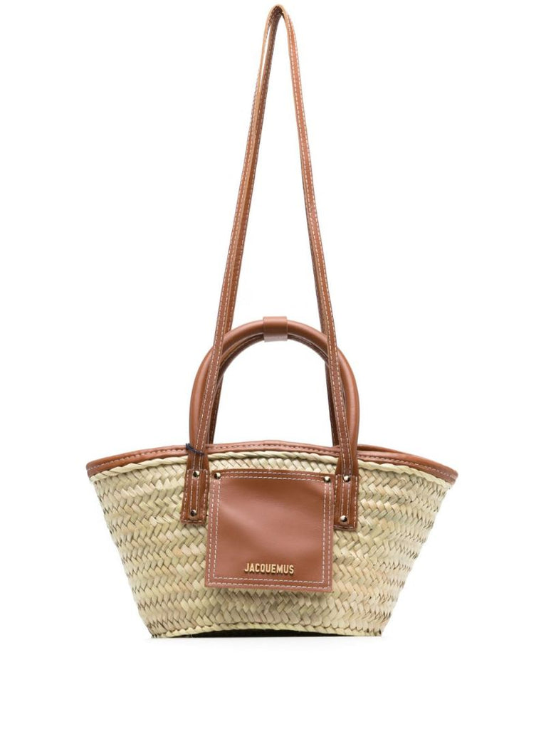 Brown Le Petit Panier Soli Basket Bag