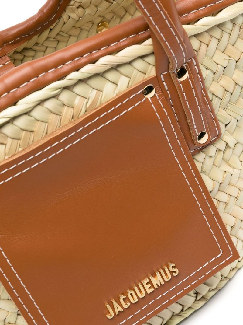 Brown Le Petit Panier Soli Basket Bag