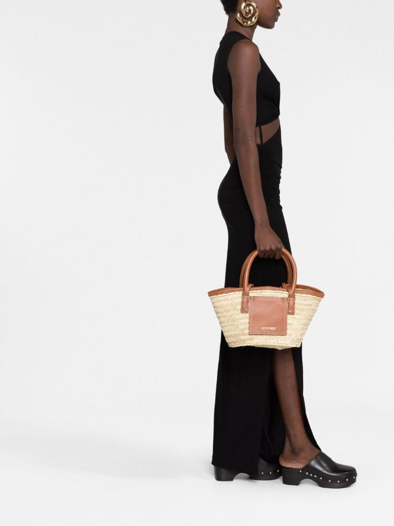Brown Le Petit Panier Soli Basket Bag