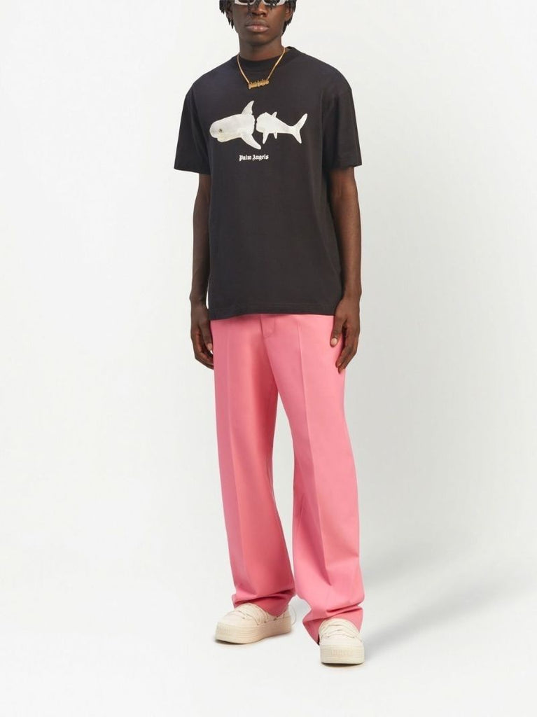 Black Shark Print T-shirt