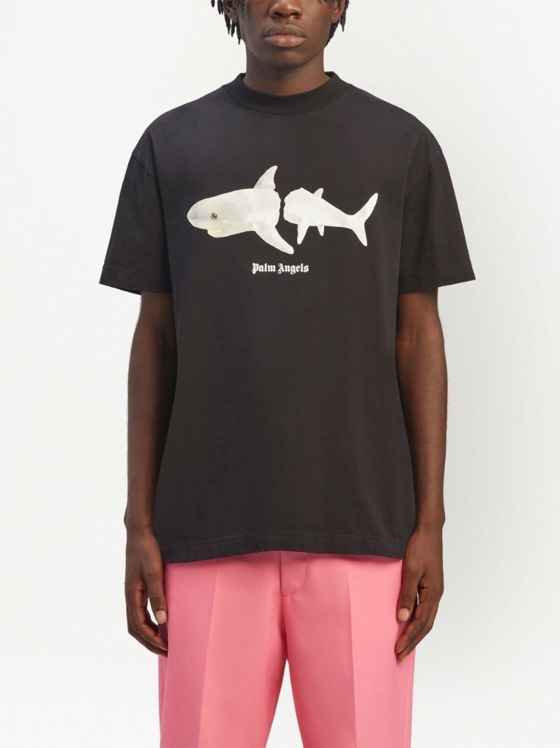 Black Shark Print T-shirt