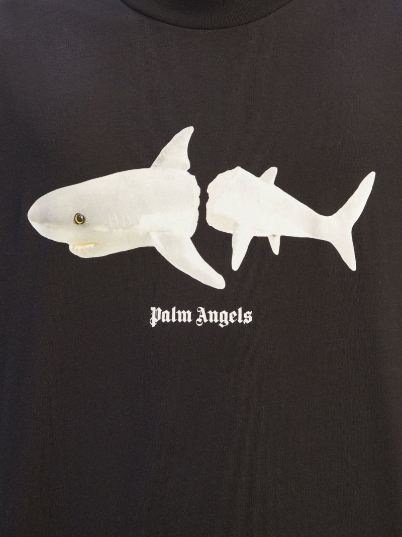 Black Shark Print T-shirt