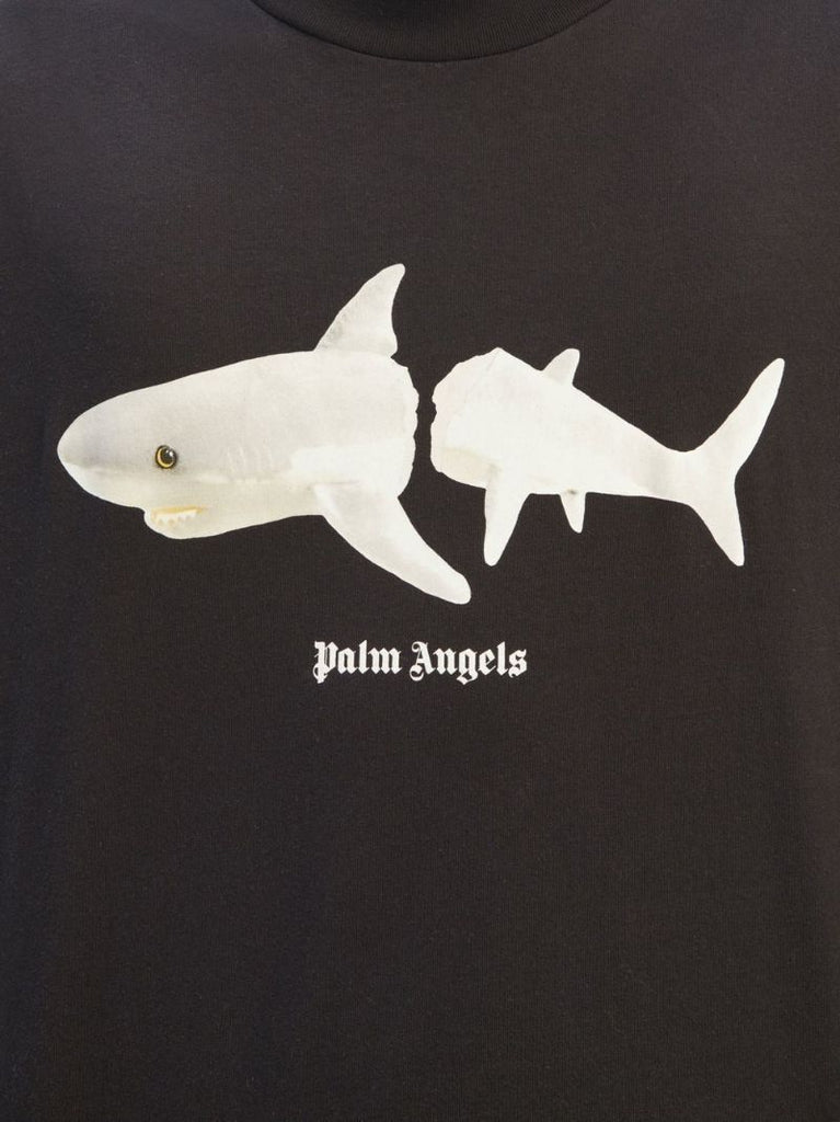 Black Shark Print T-shirt
