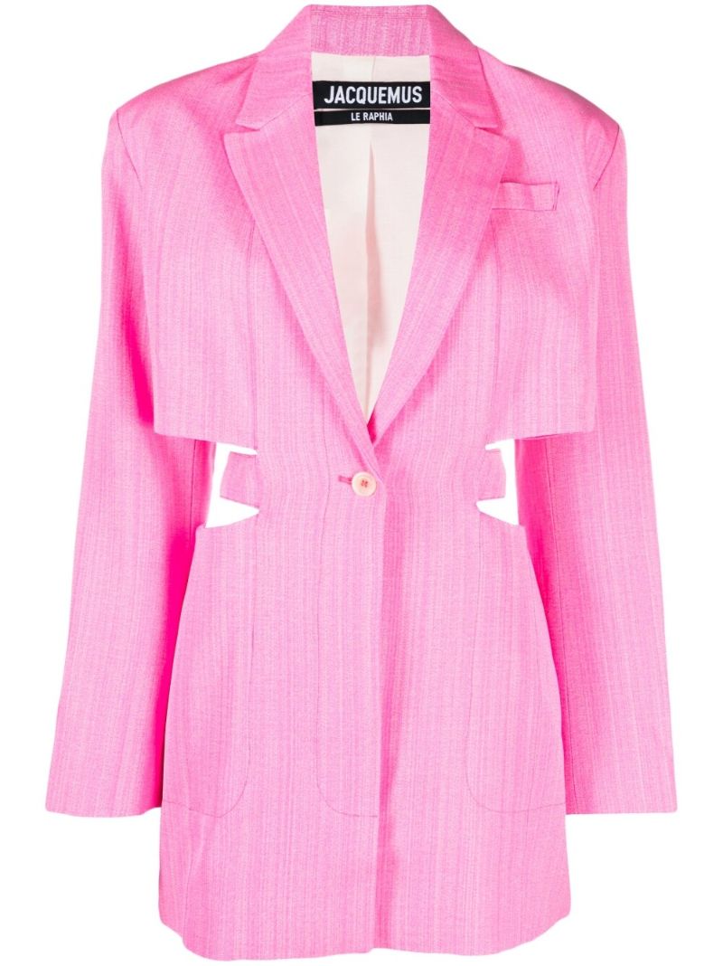Pink La Robe Bari Cut-out Blazer Dress