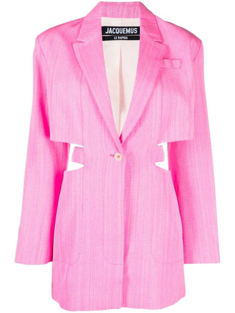 Pink La Robe Bari Cut-out Blazer Dress