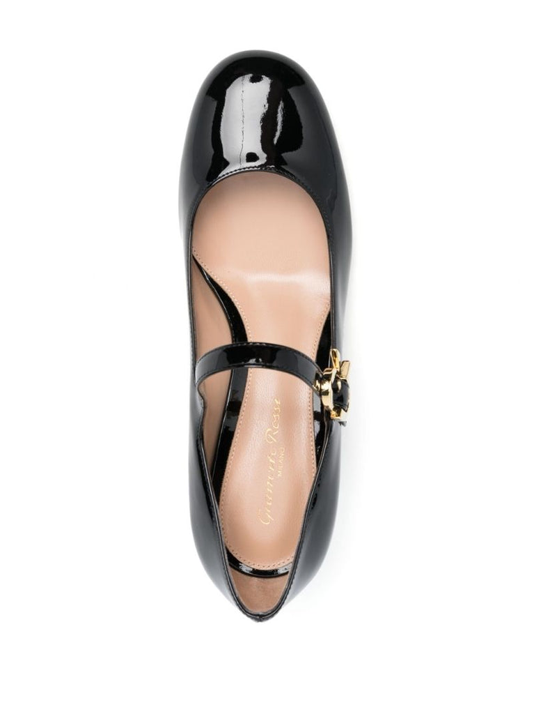 Black Mary Ribbon 45 Mary Jane Pumps