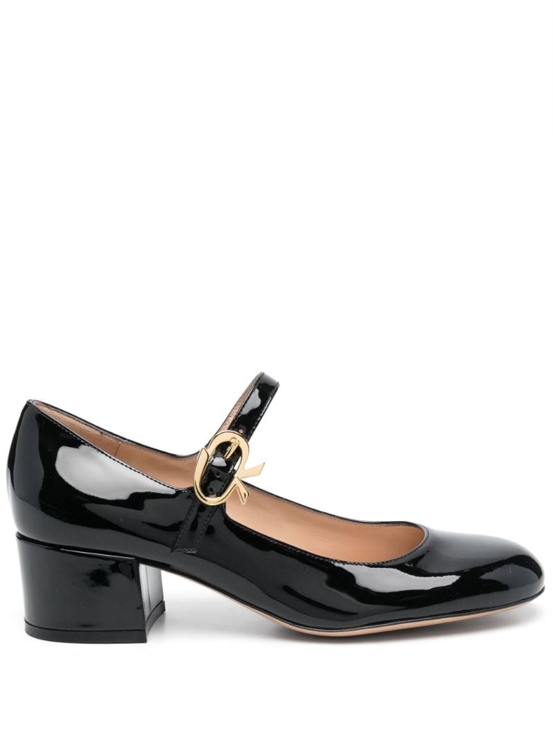 Black Mary Ribbon 45 Mary Jane Pumps