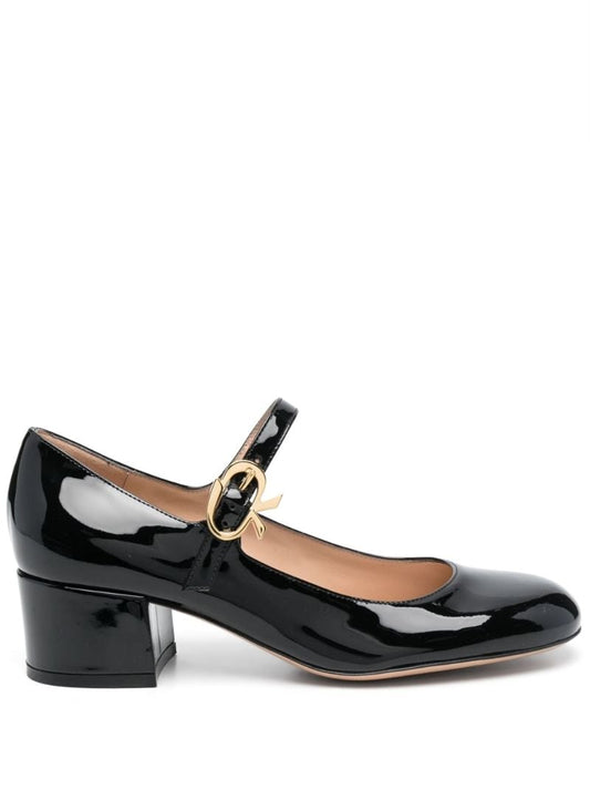Black Mary Ribbon 45 Mary Jane Pumps