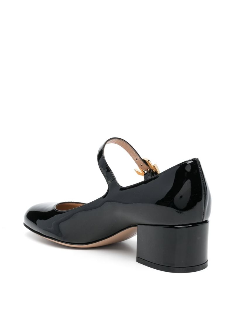 Black Mary Ribbon 45 Mary Jane Pumps