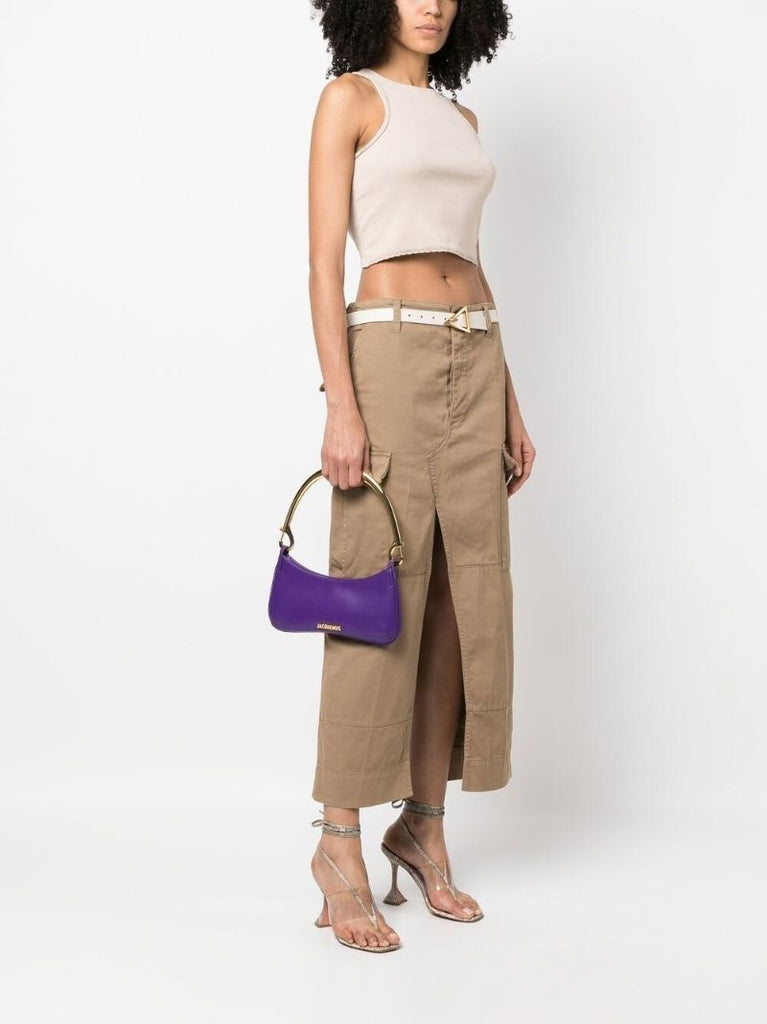 Purple Le Bisou Mousqueton Shoulder Bag
