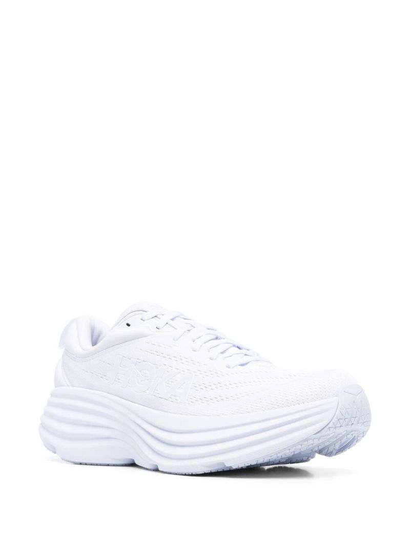 White Bondi 8 Running Sneakers