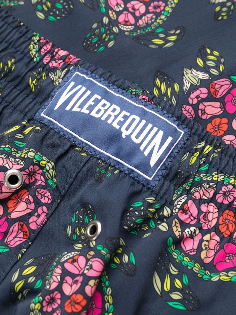 Blue Okorise Turtle Print Swim Shorts