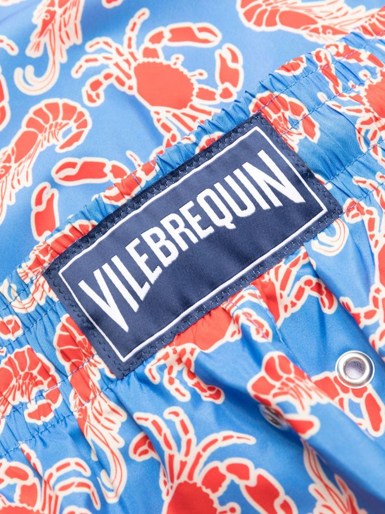 White Okohina Shrimps and Crabs Print Swim Shorts