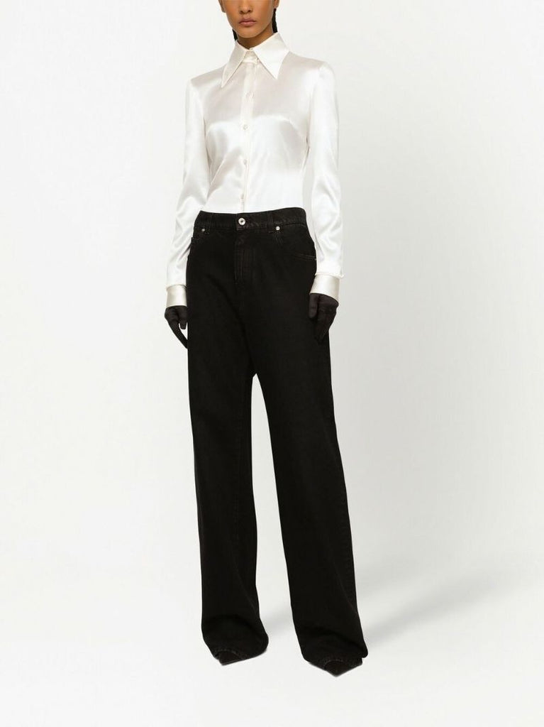 Black Kim Wide-leg Jeans