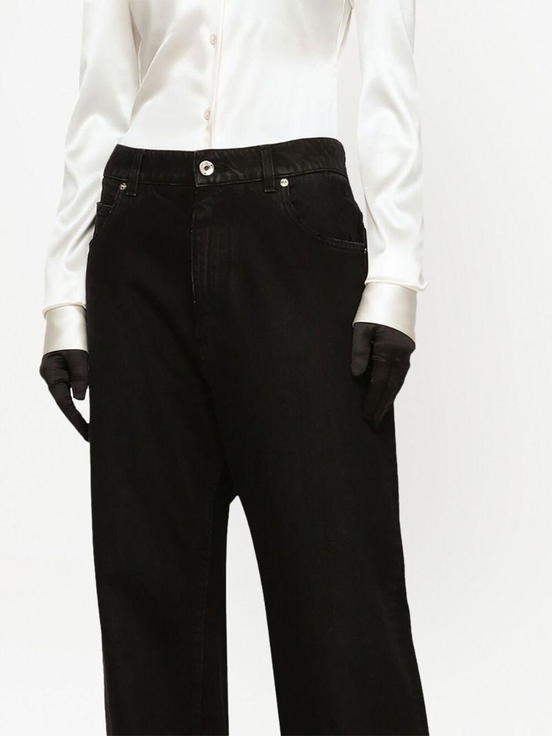 Black Kim Wide-leg Jeans