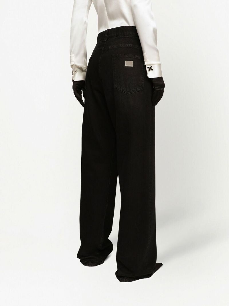 Black Kim Wide-leg Jeans