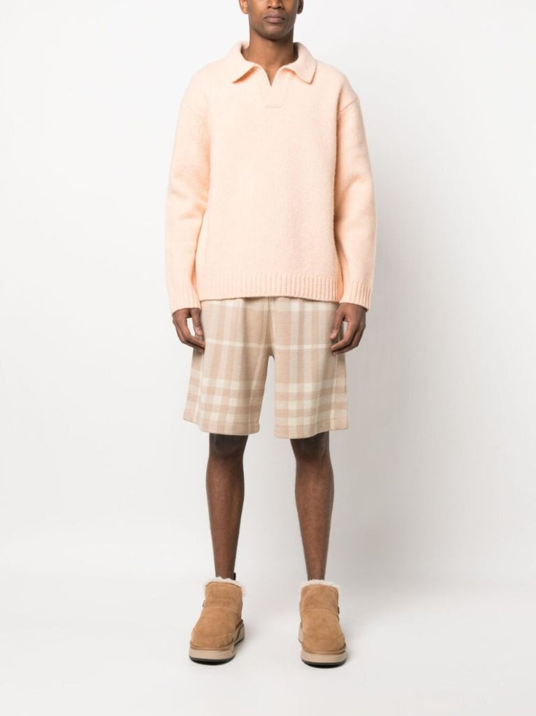 Orange Long Sleeve Polo Jumper