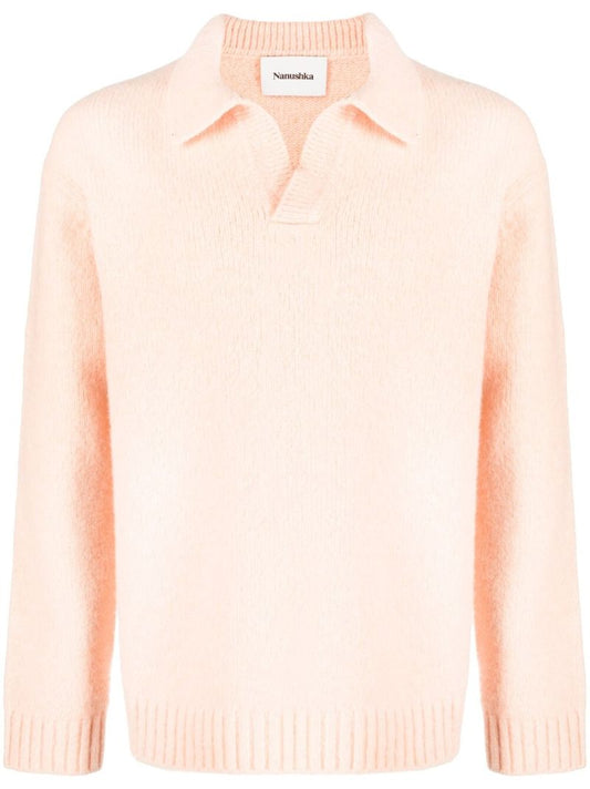 Orange Long Sleeve Polo Jumper