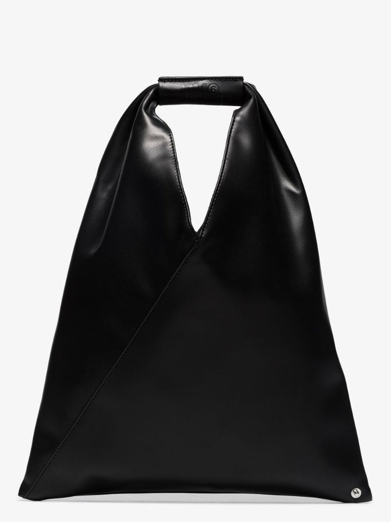 Black Japanese Leather Tote Bag