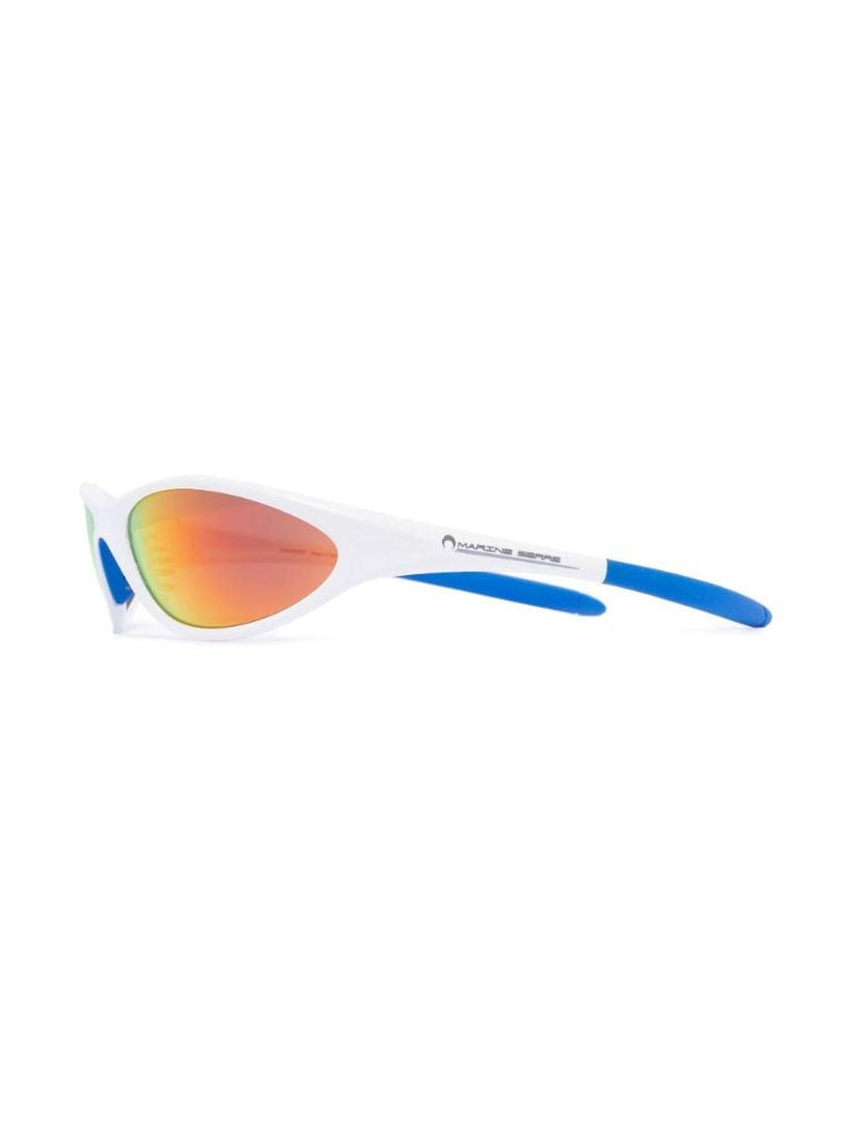 X Vuarnet White Injected Visionizer Oval Frame Sunglasses