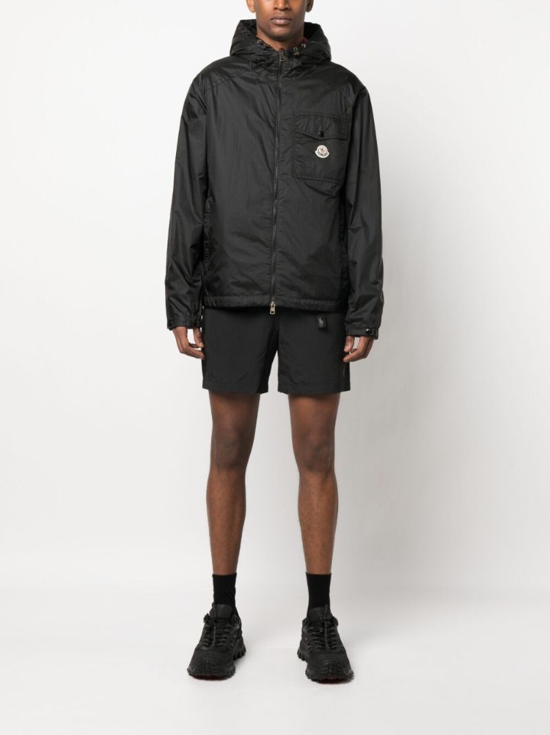 Black Samakar Windbreaker Jacket