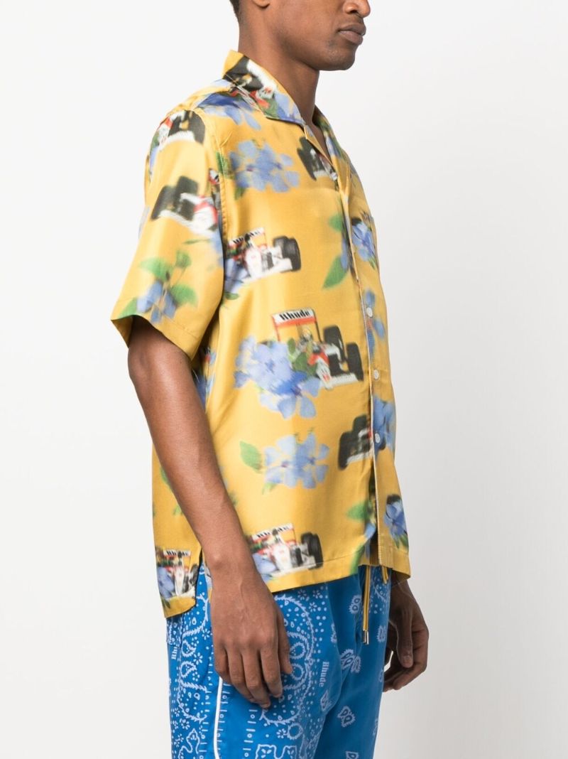 Yellow Loix Silk Shirt
