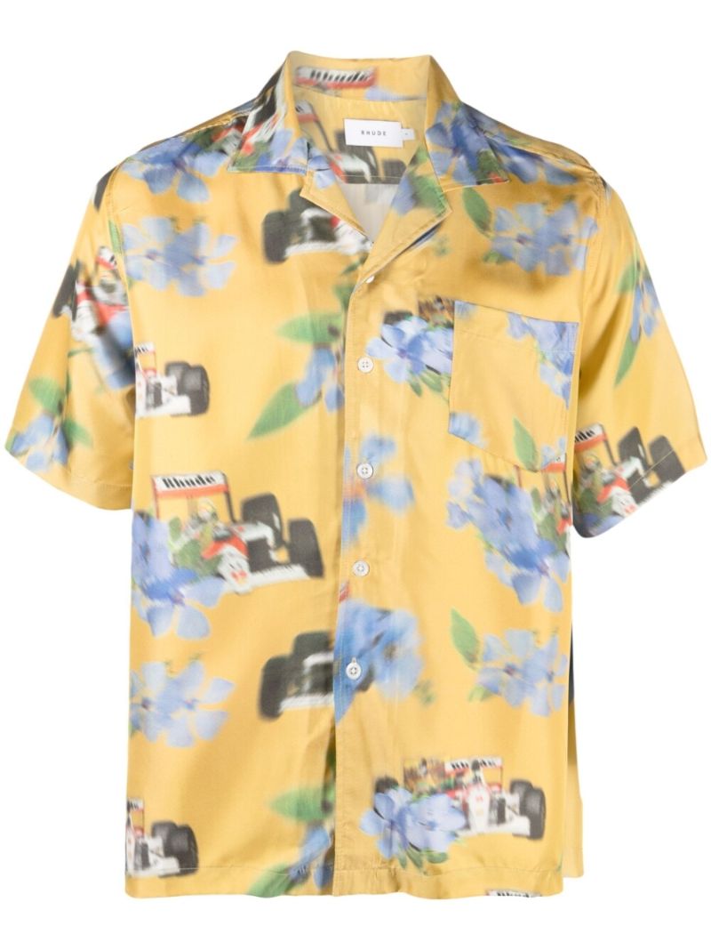 Yellow Loix Silk Shirt