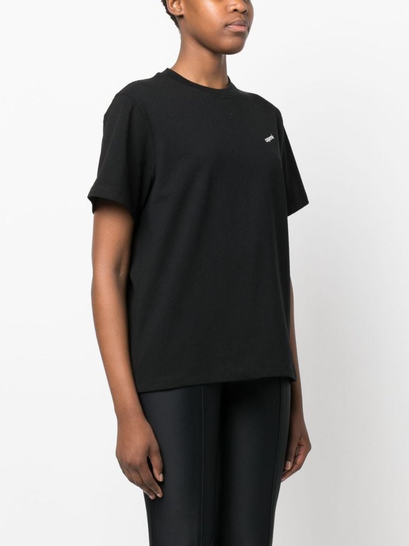 Black Logo-print Cotton T-shirt