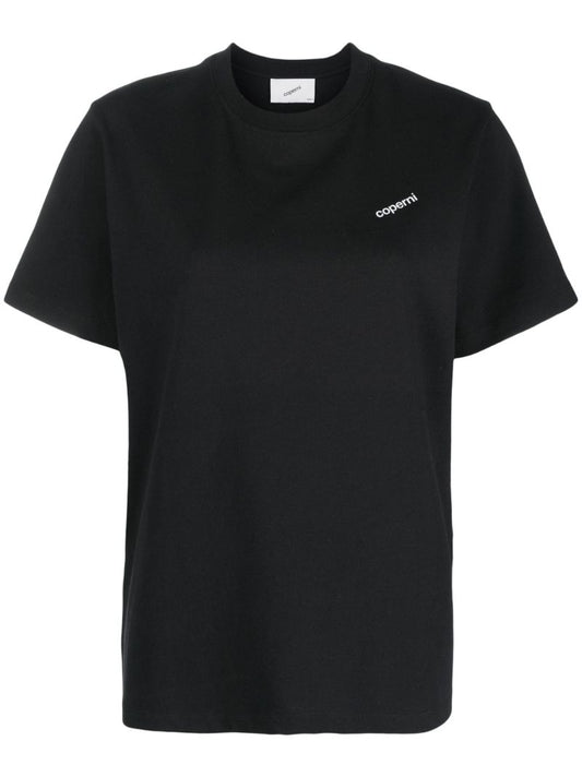 Black Logo-print Cotton T-shirt