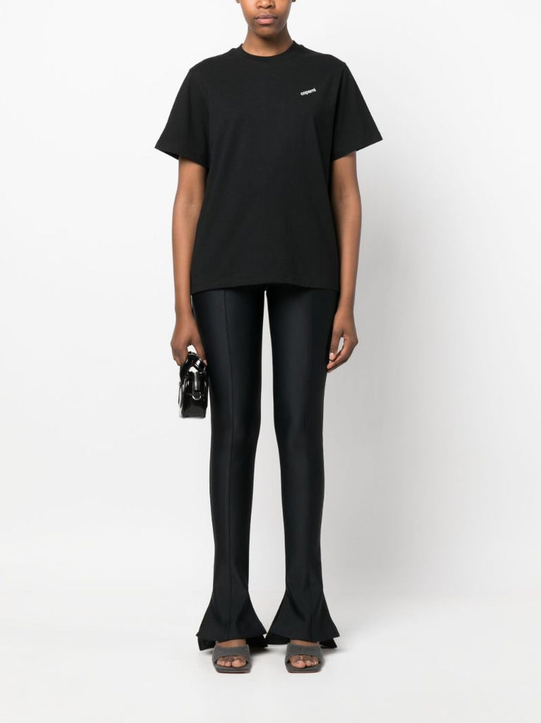 Black Logo-print Cotton T-shirt