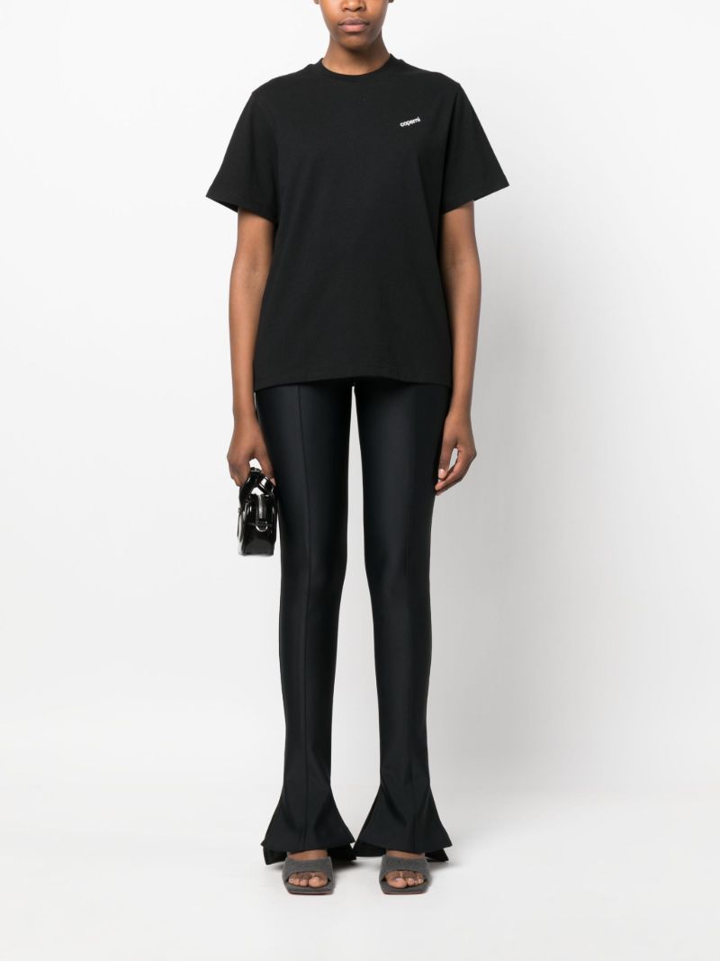 Black Logo-print Cotton T-shirt