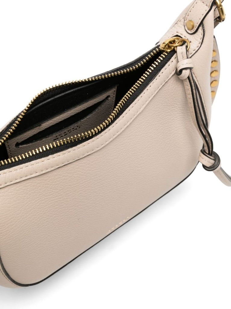 Neutral Oskan Moon Leather Shoulder Bag