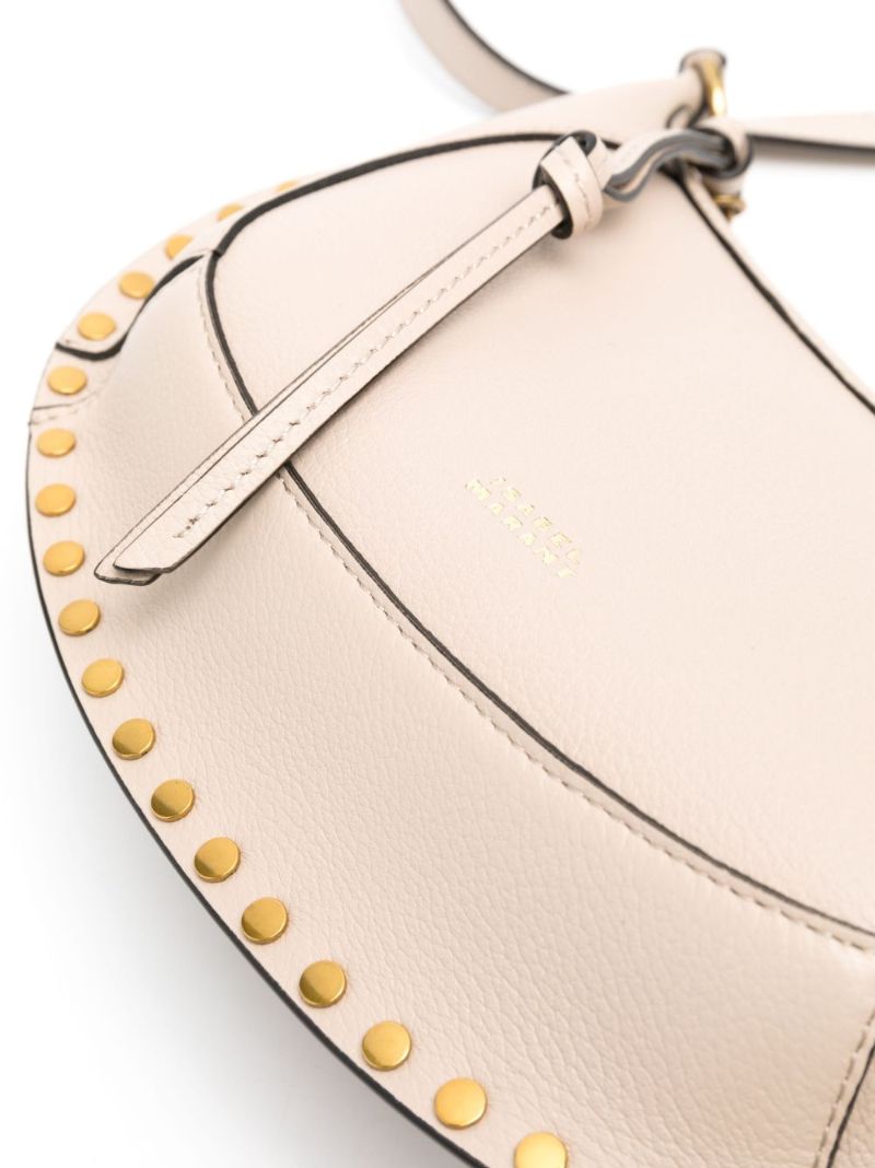 Neutral Oskan Moon Leather Shoulder Bag