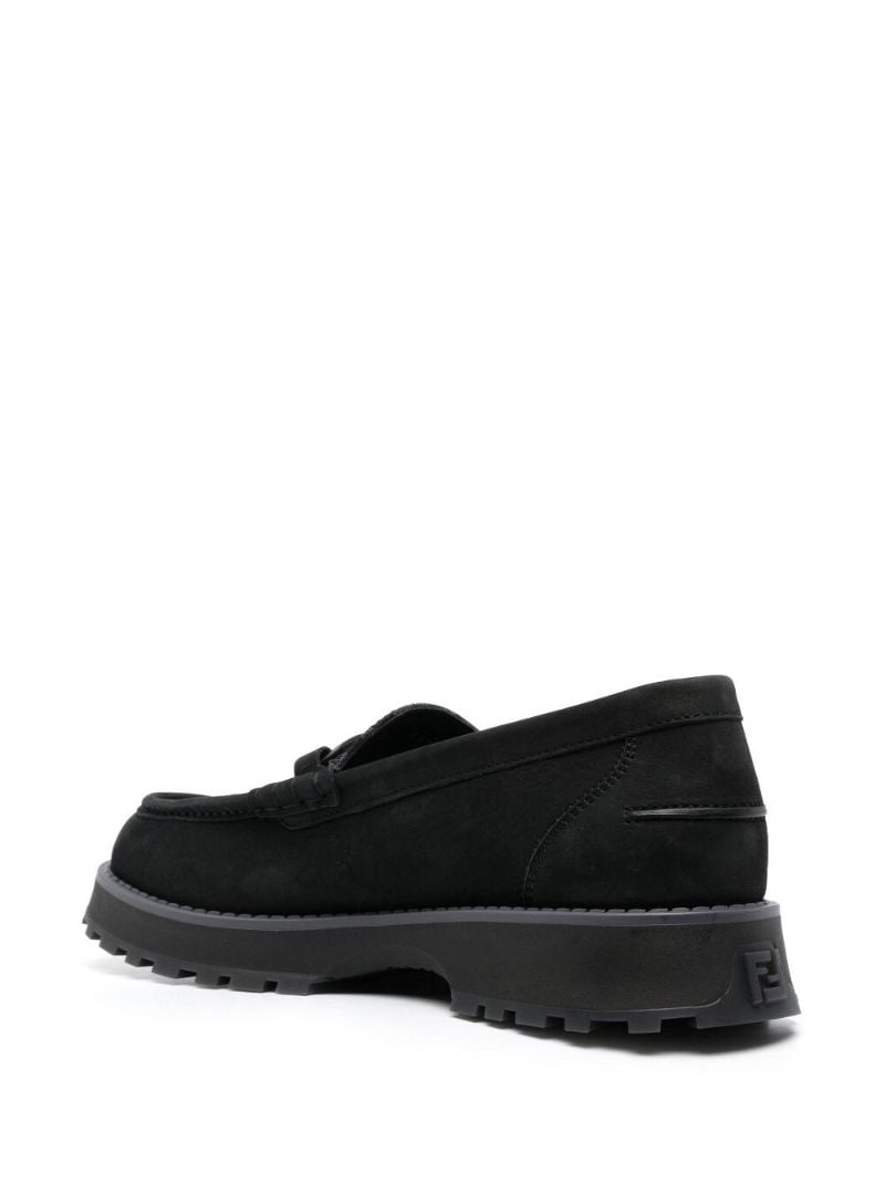 Black O'lock Suede Loafers