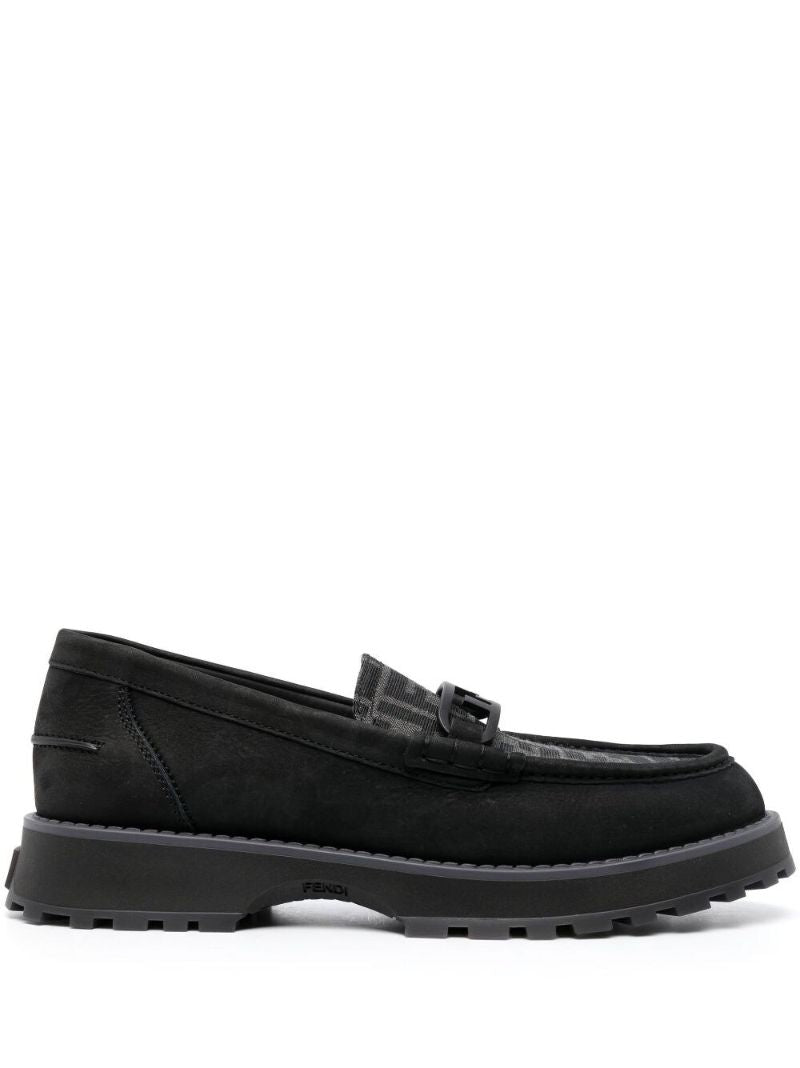 Black O'lock Suede Loafers