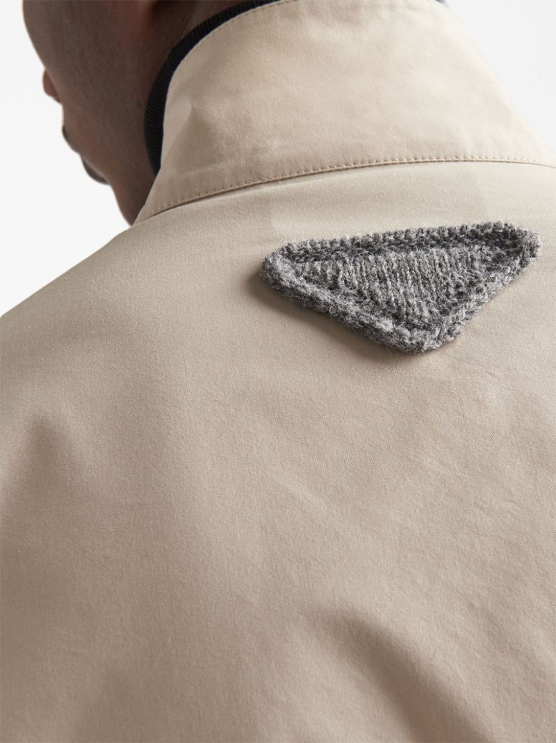 Neutral Triangle Logo Zip-up Jacket